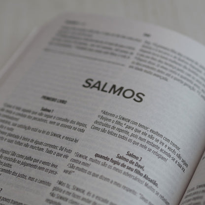 Bíblia Sagrada Lettering | NVI | Capa Brochura Azul