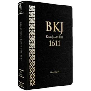 Biblia King James 1611 | Letra Hipergigante | Capa Luxo Preta