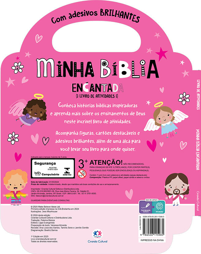 Minha Bíblia Encantada - com Adesivos Brilhantes e Atividades Incríveis | Ciranda Cultural