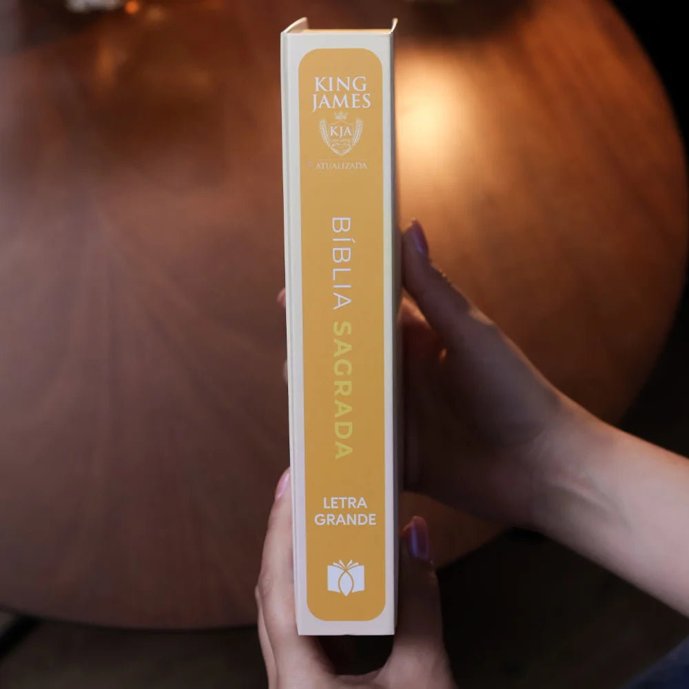Bíblia Sagrada Girassol | KJA | Letra Maior | Capa Dura