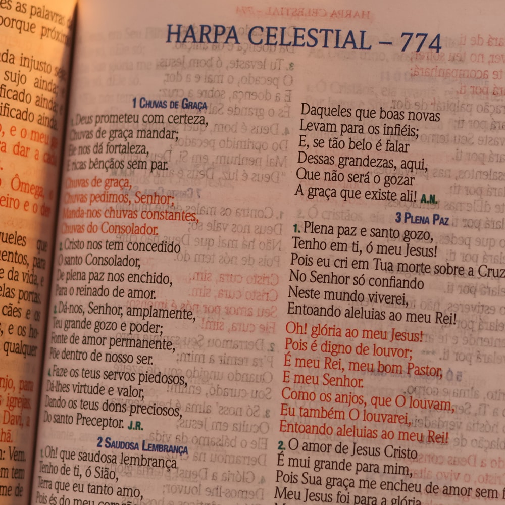 Bíblia Sagrada C/ Zíper | ARC | Letra Hipergigante | Capa Luxo Azul | Harpa Celestial 774