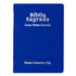 Bíblia Sagrada C/ Zíper | ARC | Letra Hipergigante | Capa Luxo Azul | Harpa Celestial 774