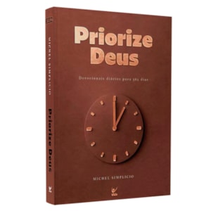 Devocional Priorize Deus 2026  Marrom  Michel Simplicio