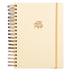 Planner Meu Plano Perfeito  Capa Dura Creme