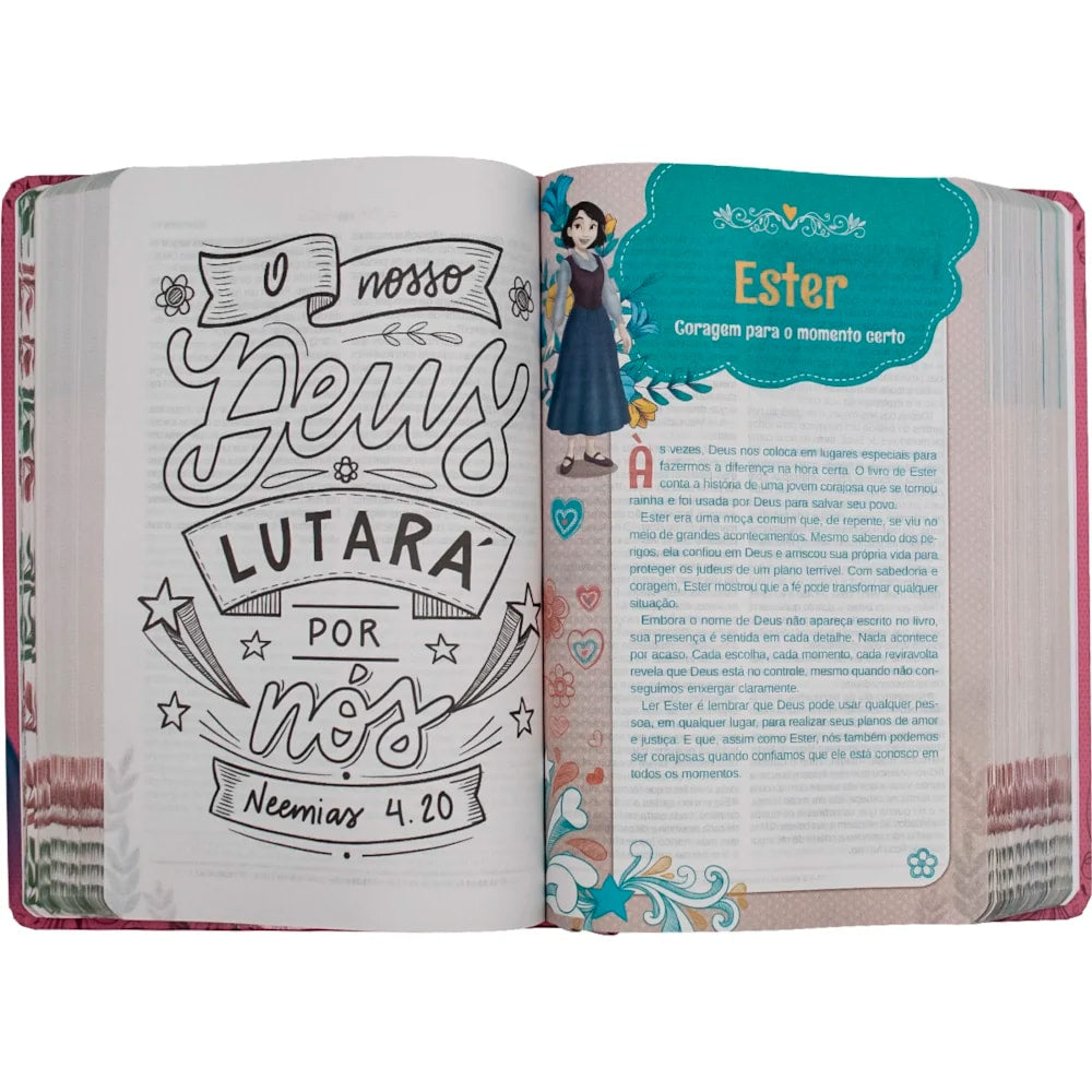 Bíblia Sagrada Mary Jones And Friends | NTLH | Capa Dura Ilustrada Branca