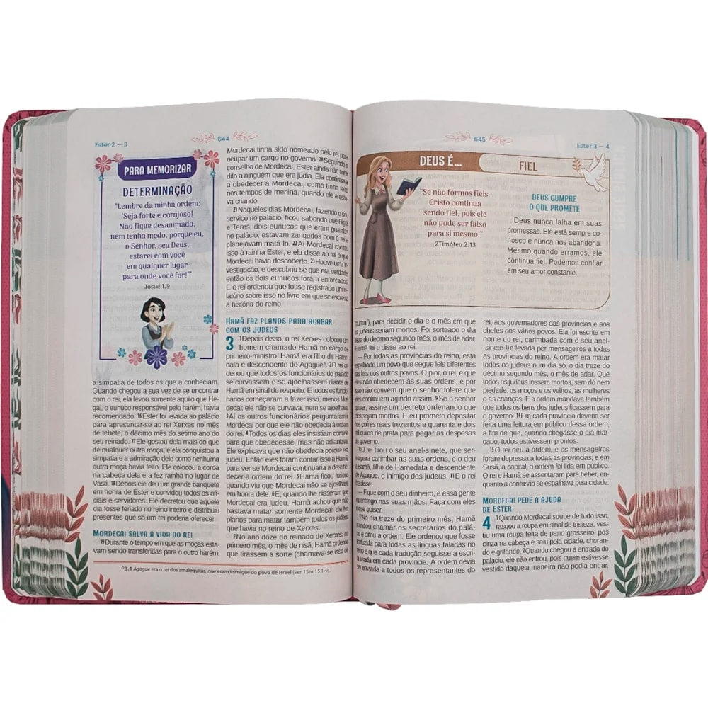 Bíblia Sagrada Mary Jones And Friends | NTLH | Capa Dura Ilustrada Branca