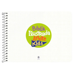 Biblia Ilustrada Anote Kids  NVT  Capa Dura Stickers