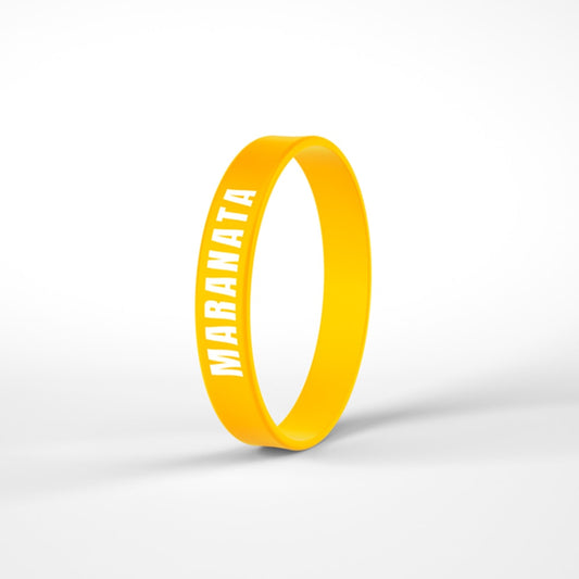 Pulseira de Silicone Amarela | Maranata