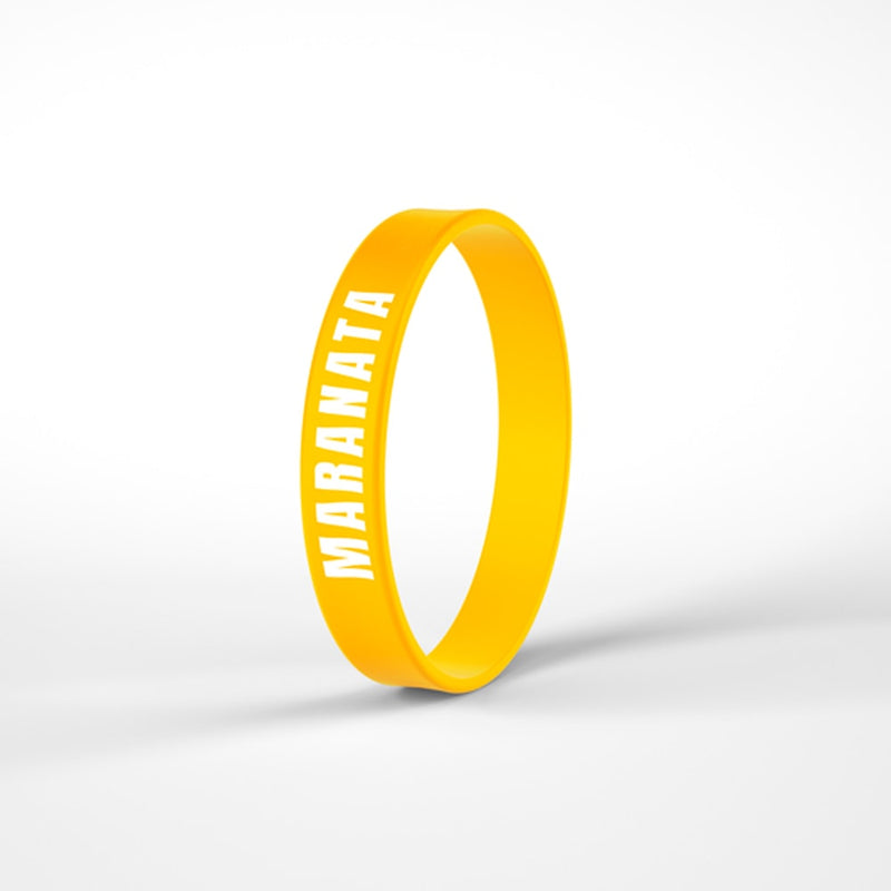 Pulseira de Silicone Amarela | Maranata