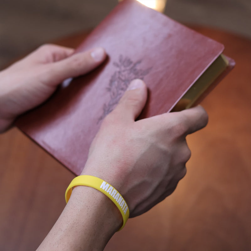 Pulseira de Silicone Amarela | Maranata