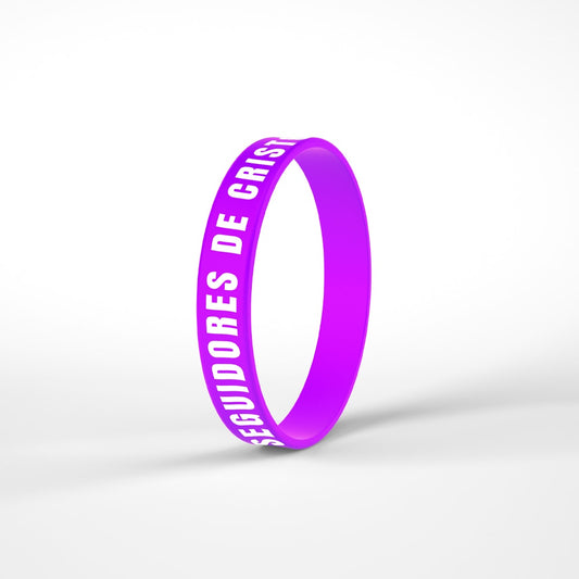 Pulseira de Silicone Lilás | Seguidores de Cristo