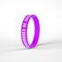 Pulseira de Silicone Lilás | Seguidores de Cristo