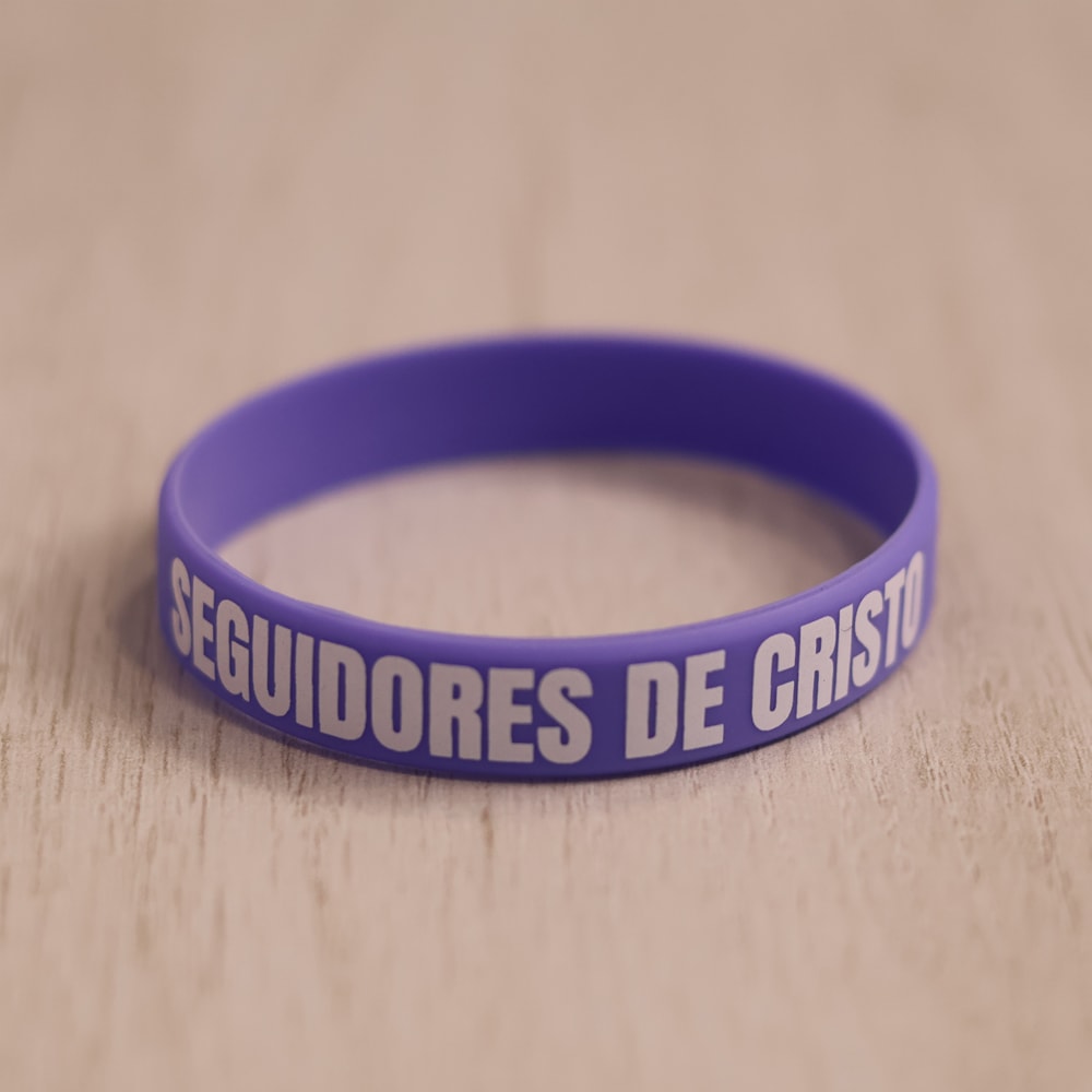 Pulseira de Silicone Lilás | Seguidores de Cristo