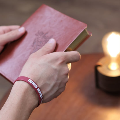 Pulseira de Silicone Bordô | Odres Novos, Vinho Novo