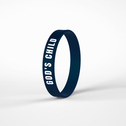 Pulseira de Silicone Azul Petróleo | God s Child
