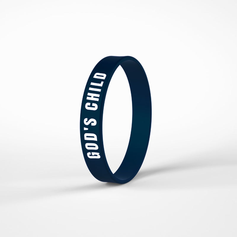 Pulseira de Silicone Azul Petróleo | God s Child