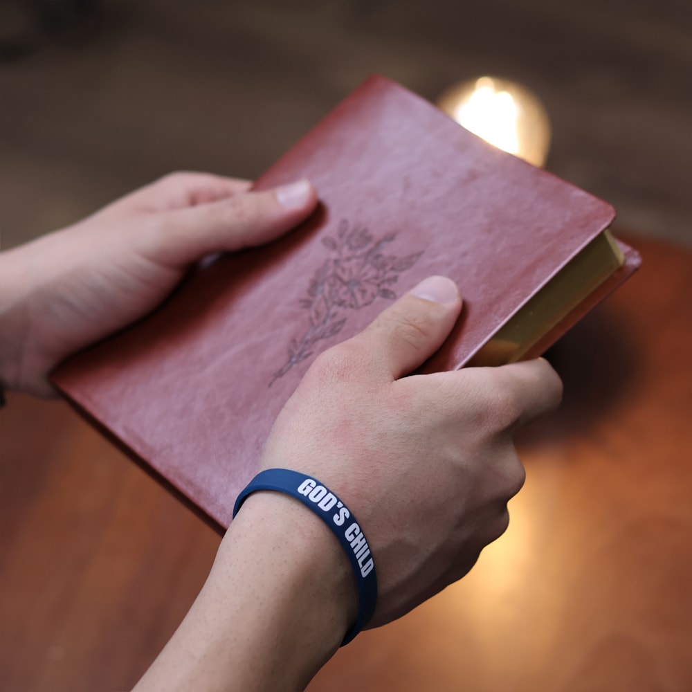 Pulseira de Silicone Azul Petróleo | God s Child