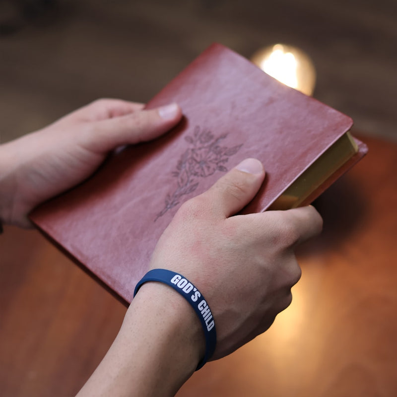 Pulseira de Silicone Azul Petróleo | God s Child