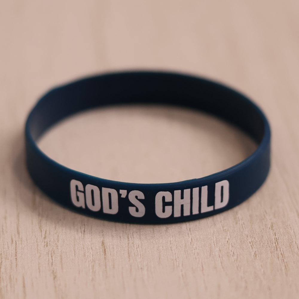 Pulseira de Silicone Azul Petróleo | God s Child