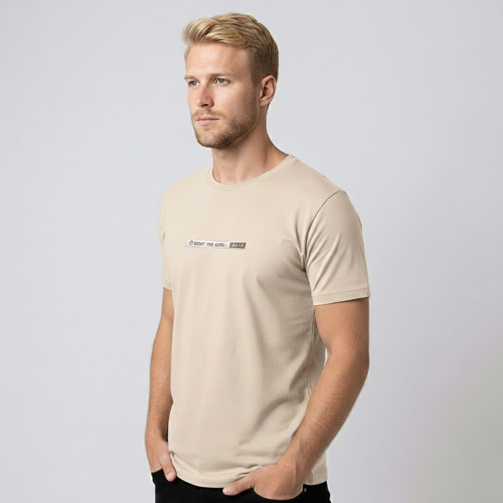 Camiseta Bege | O Amor Me Amou