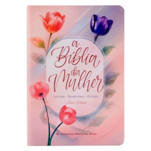 Biblia da Mulher Tulipa Azul  ARC  Edicao Portatil