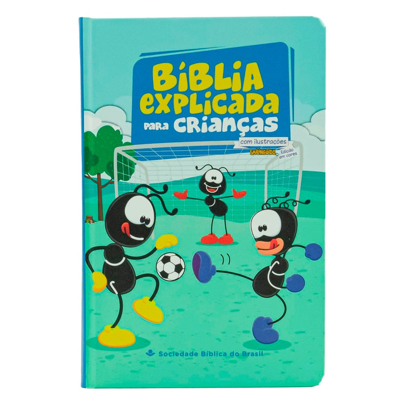 Bíblia Explicada Para Crianças Smilinguido | Futebol | NTLH | Capa Dura