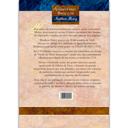 Comentário Bíblico de Matthew Henry | Volume Único