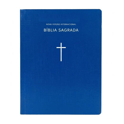 Bíblia Sagrada | NVI | Capa Brochura Cruz Azul