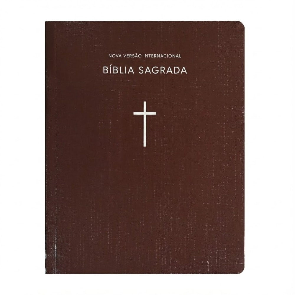 Bíblia Sagrada | NVI | Capa Brochura Cruz Marrom