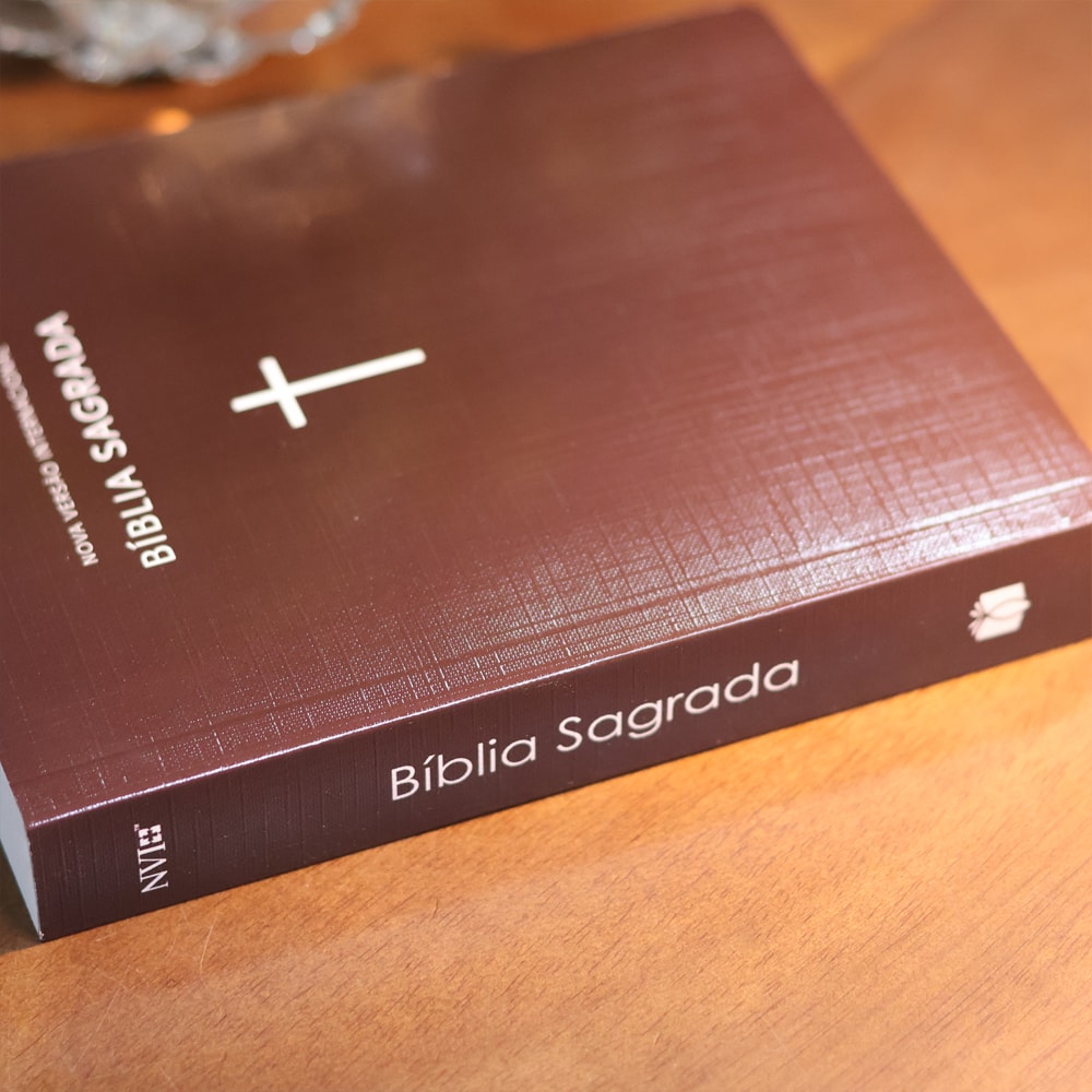Bíblia Sagrada | NVI | Capa Brochura Cruz Marrom