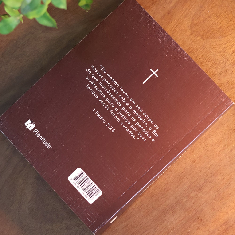 Bíblia Sagrada | NVI | Capa Brochura Cruz Marrom