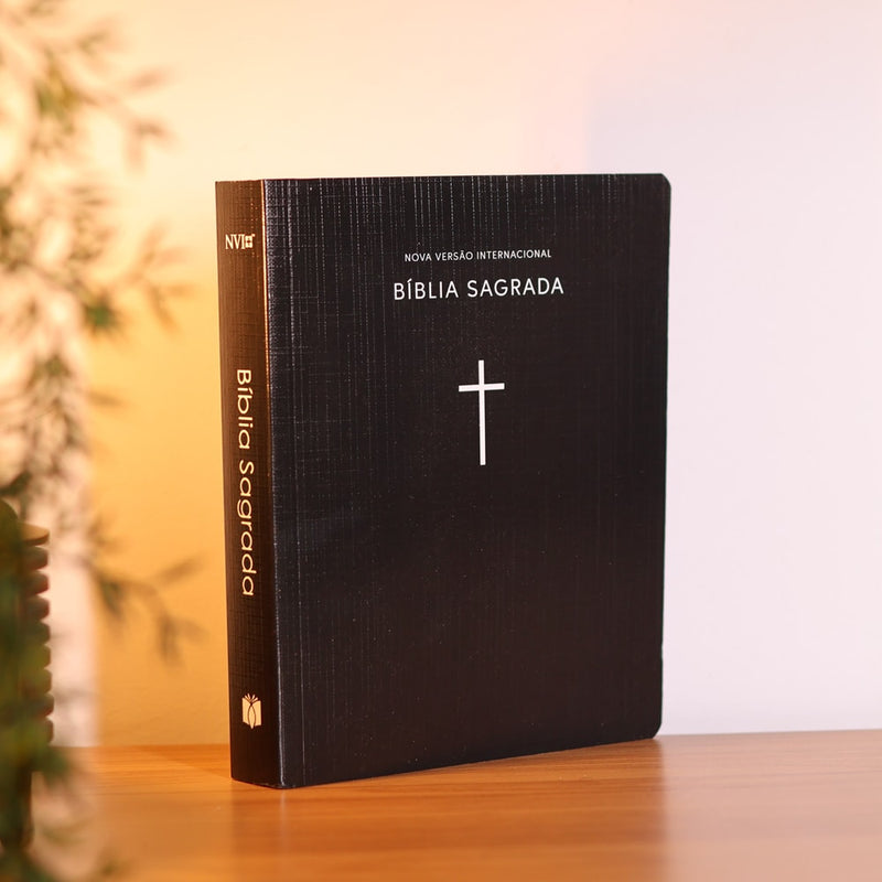 Bíblia Sagrada | NVI | Capa Brochura Cruz Preta