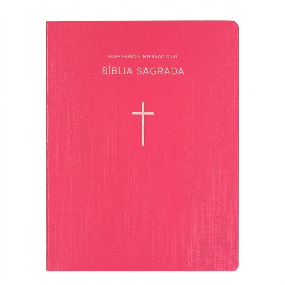 Bíblia Sagrada | NVI | Capa Brochura Cruz Rosa