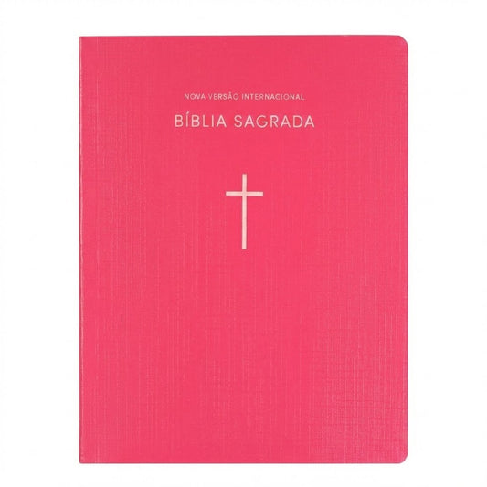 Bíblia Sagrada | NVI | Capa Brochura Cruz Rosa