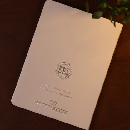 Bíblia Slim | Letra Normal | NVA | Capa Premium Luxo Minimalista Branca