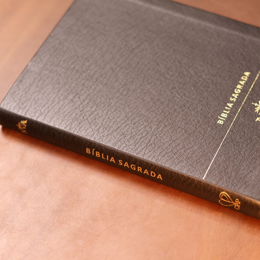 Bíblia Slim | Letra Normal | NVA | Capa Premium Luxo Minimalista Preta