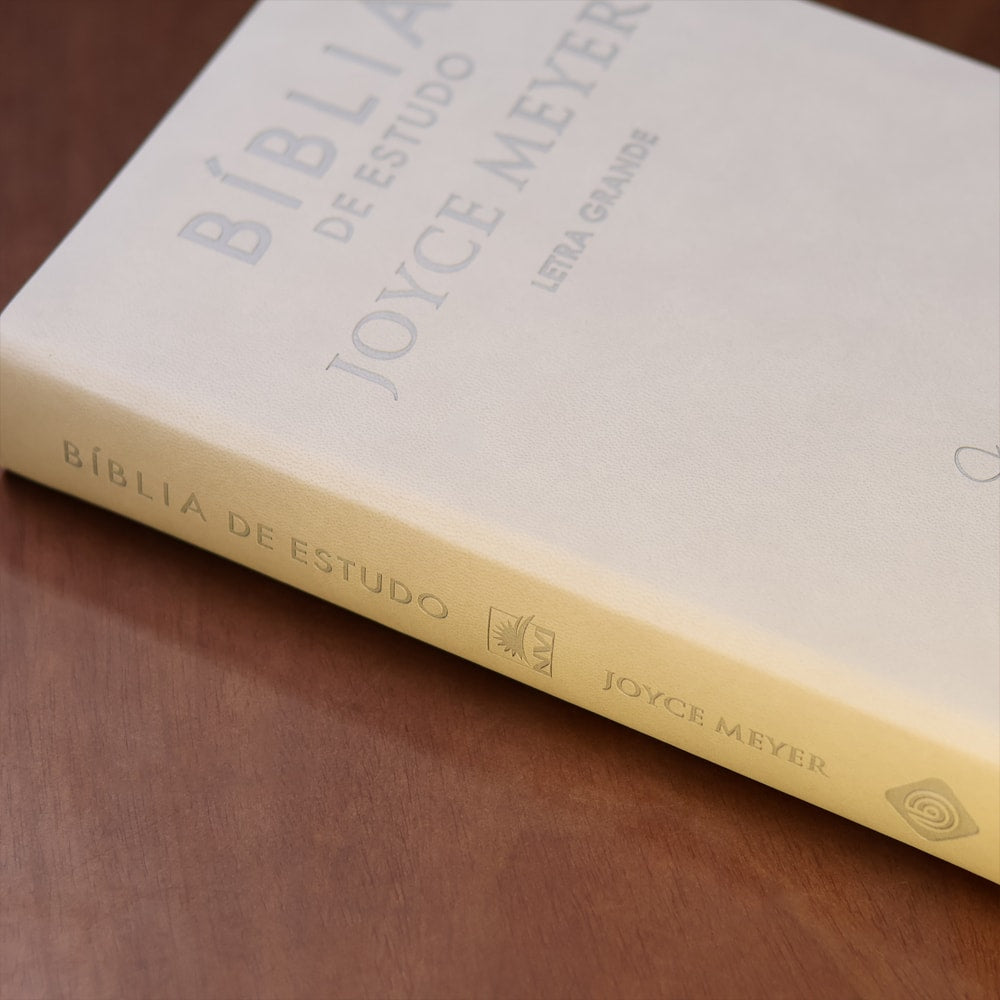 Bíblia De Estudo Joyce Meyer | NVI | Letra Grande | Capa Cinza