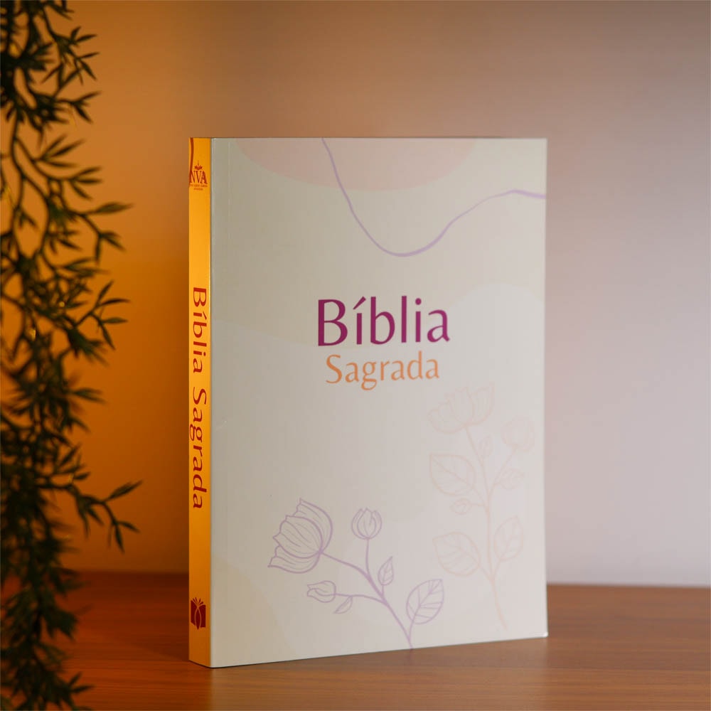 Bíblia Sagrada Flores | NVA | Capa Brochura
