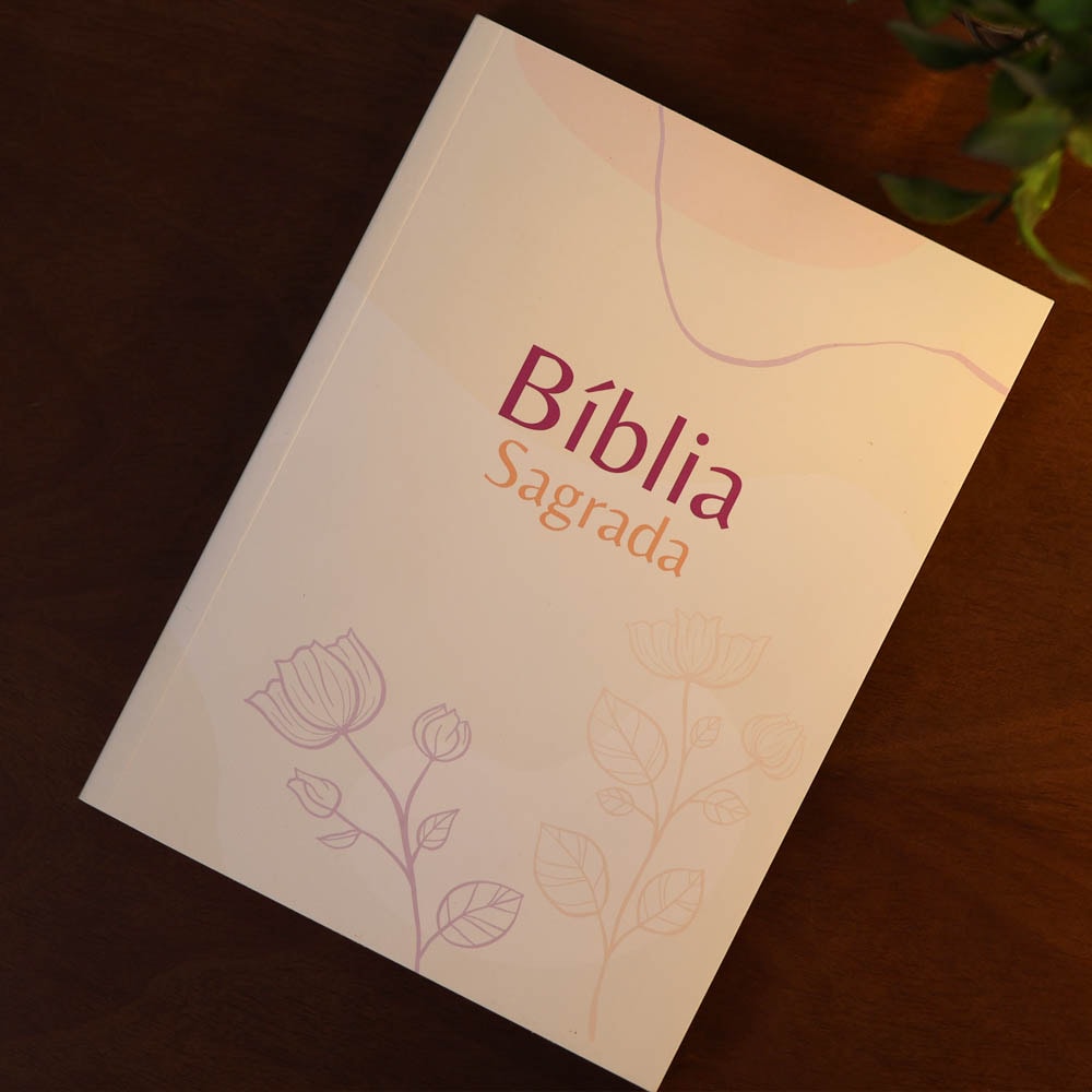 Bíblia Sagrada Flores | NVA | Capa Brochura