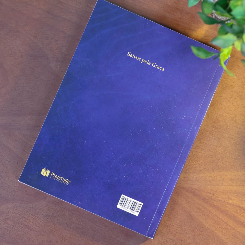 Bíblia Sagrada Salvos Pela Graça | NVA | Capa Brochura Azul