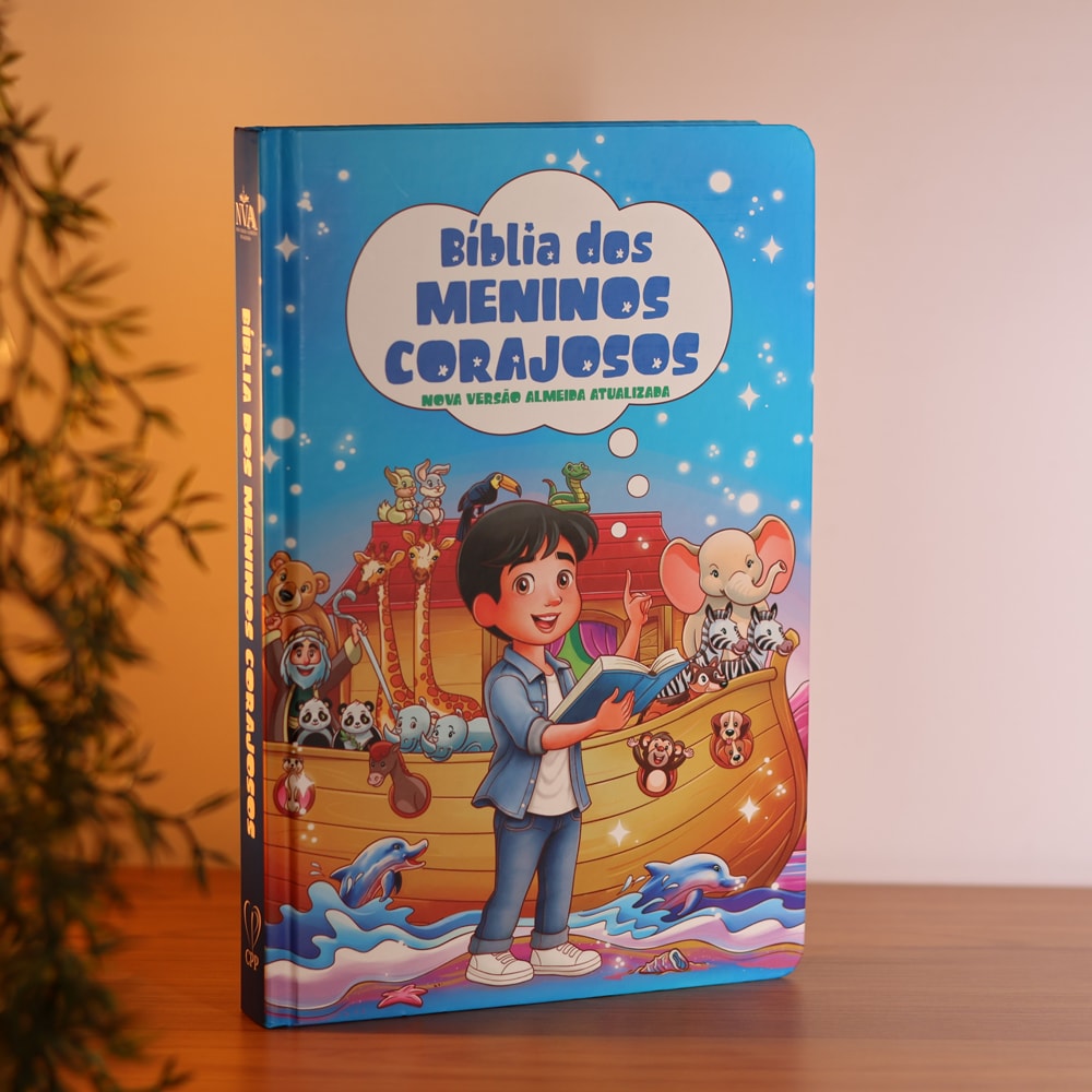 Bíblia dos Meninos Corajosos | NVA | Capa Dura Azul