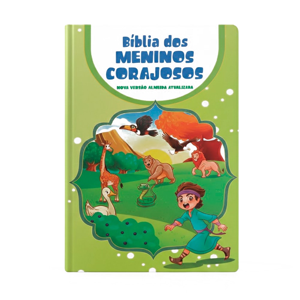 Bíblia dos Meninos Corajosos | NVA | Capa Dura Verde