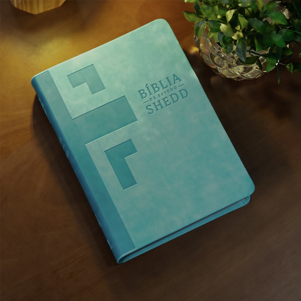 Bíblia de Estudo Shedd | A21 | Couro Sintético Esmeralda