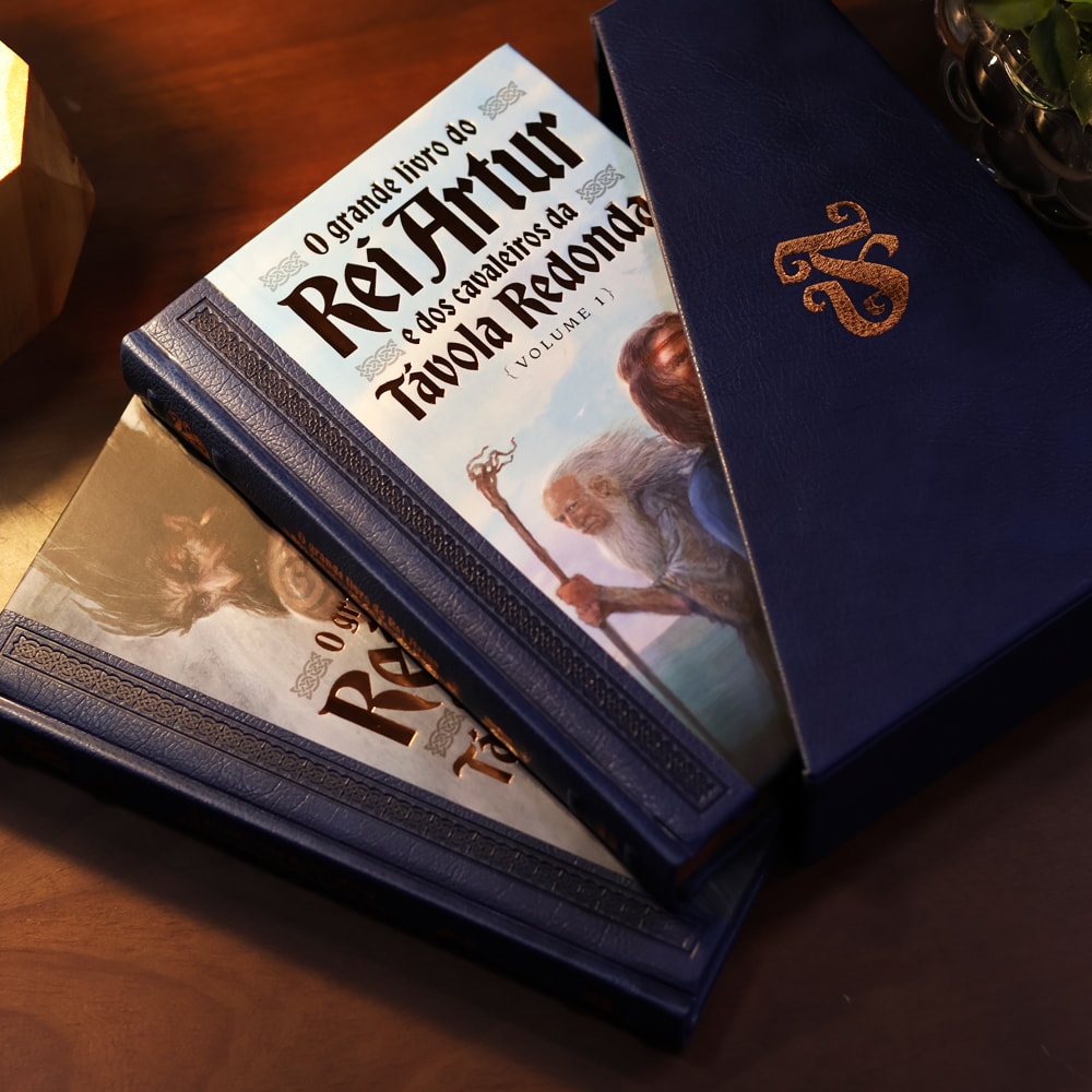 Box o Grande Livro do Rei Artur e Dos Cavaleiros da Távola Redonda | Feéria Antiga | John Matthews