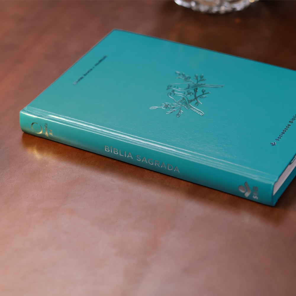 Bíblia Sagrada Pássaros | ARA | Capa Dura Azul Claro