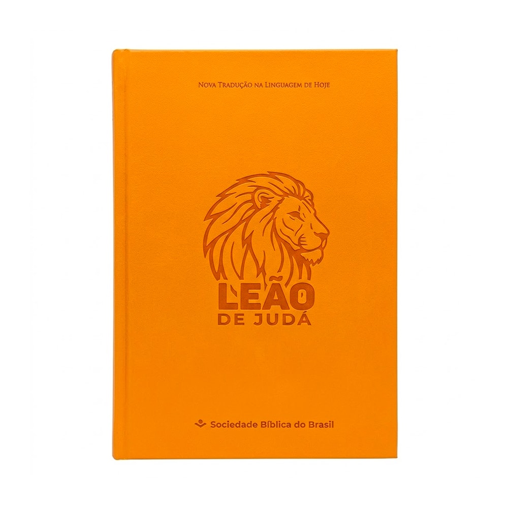 Bíblia Sagrada Leão de Judá | NTLH | Capa Dura Laranja