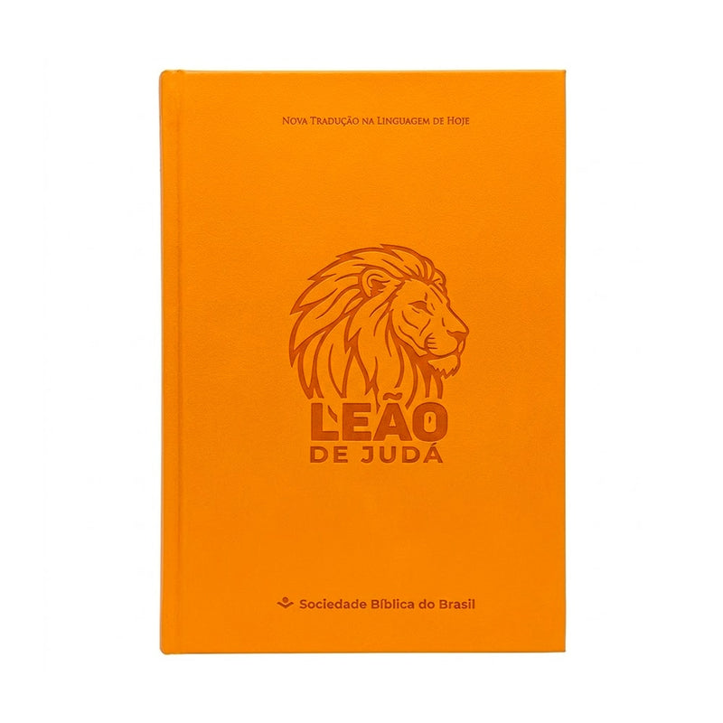 Bíblia Sagrada Leão de Judá | NTLH | Capa Dura Laranja
