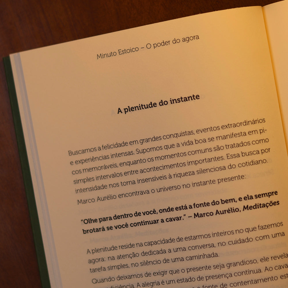 O Poder do Agora | Coleção Minuto Estoico | Donaldo Buchweitz