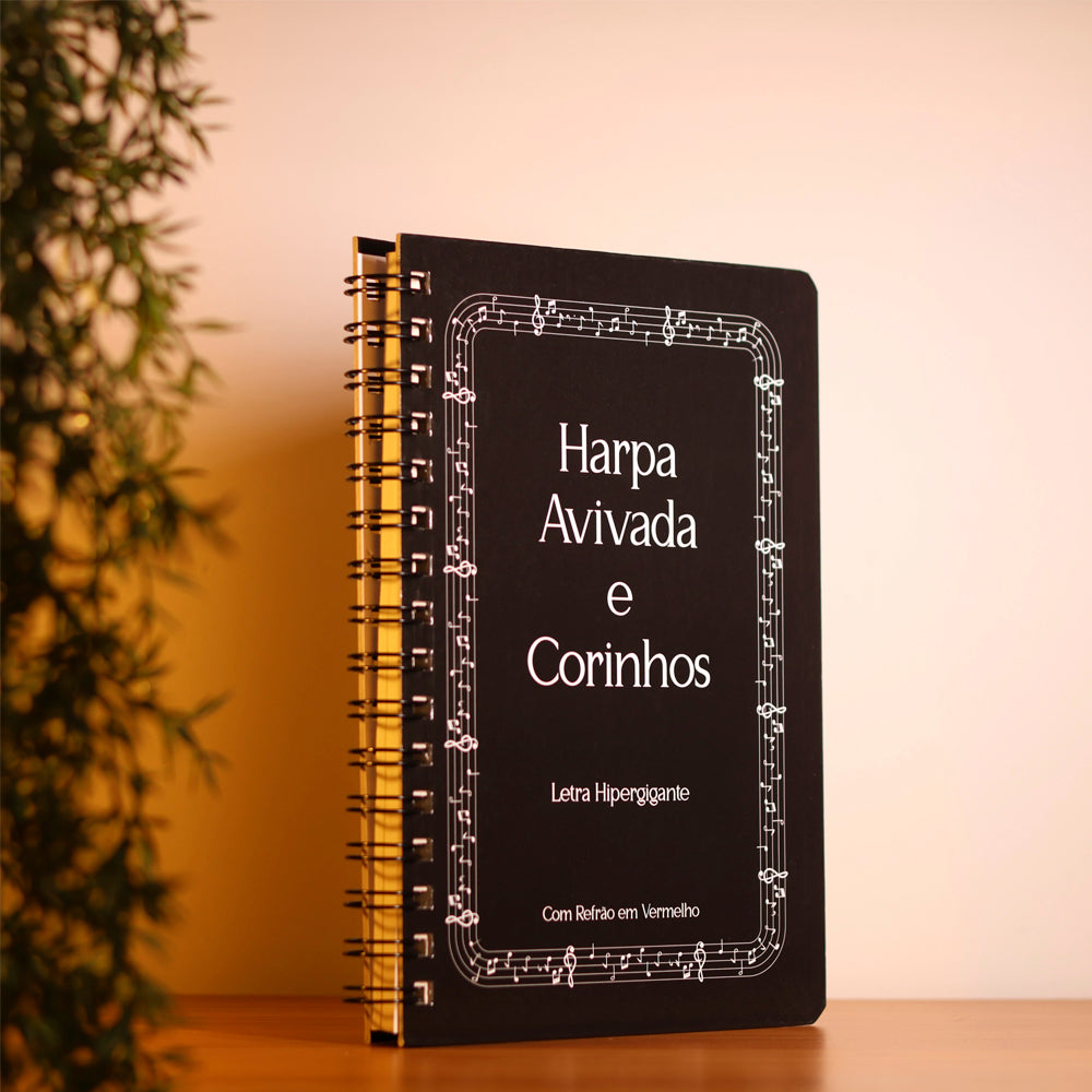 Harpa Avivada e Corinhos Partitura | Letra Hipergigante | Capa Dura