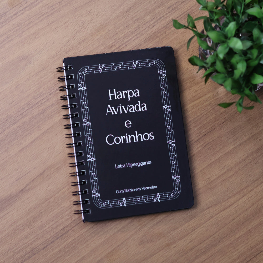 Harpa Avivada e Corinhos Partitura | Letra Hipergigante | Capa Dura